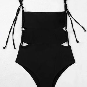 SHEIN black one piece swim suit